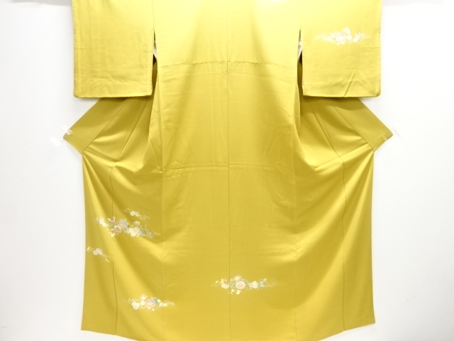 JAPANESE KIMONO / HOMONGI / EMBROIDERY / BUTTERFLY